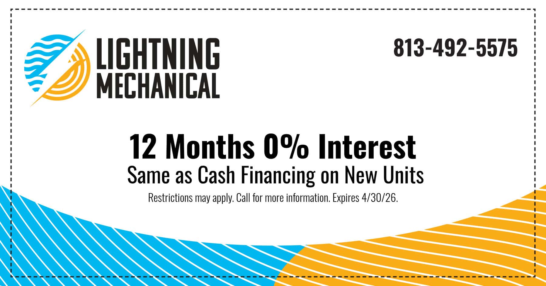 12 months, 0% interest